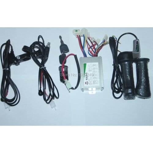 36V 800W Motor Brushed Controller +Throttle twist grip display+ Brake Lever +key ignition Switch electric bike scooter parts