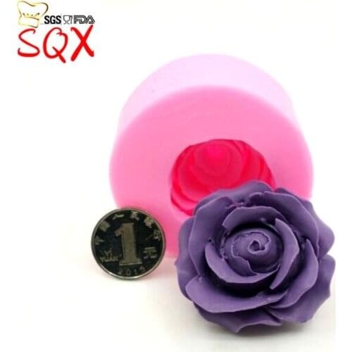 3D Silicone Mold Rose Fondant Cake Decorating Tools Gem Moldes De Silicone Cake Tools Chocolate Mold Cake Decorating Tool SQ1647
