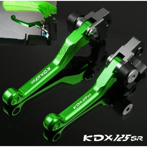 For Kawasaki KDX125SR 1990-1999 1998 KDX125 KDX 125 SR CNC Aluminum Motorcycle Dirt Pit Bike Motocross Pivot Brake Clutch Levers
