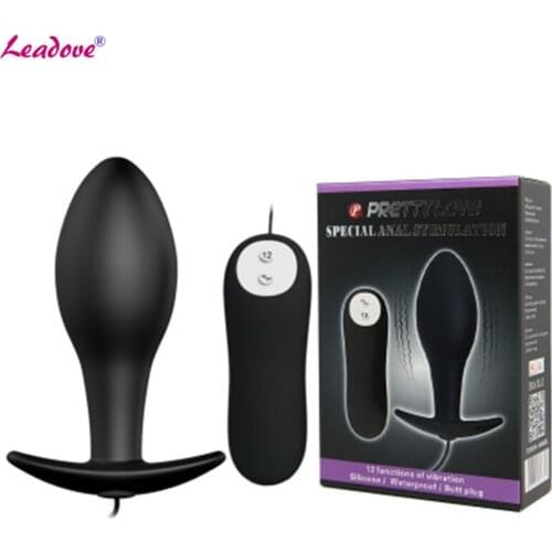 12 Speeds Anal Plug Wireless Remote Control Butt Plug Vibrator G-Spot Prostate Massager Clitoris Stimulator Sex Toy for Couples