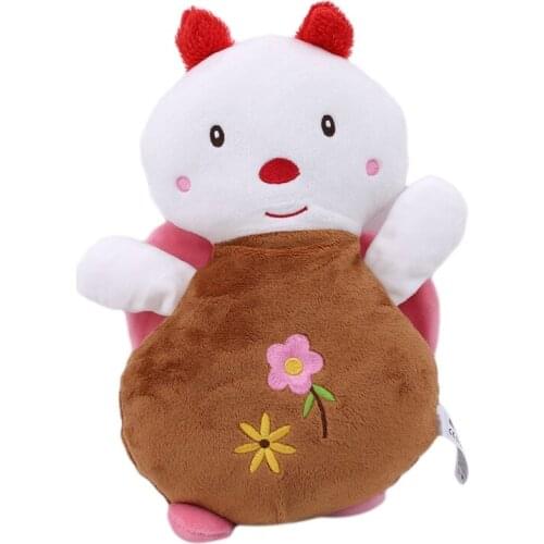 Appease Ring Bell Soft Plush Educational Infant Toys Kids Baby Rattles Mobiles Squeaky Sound Toy For Baby Stroller Crib Appease