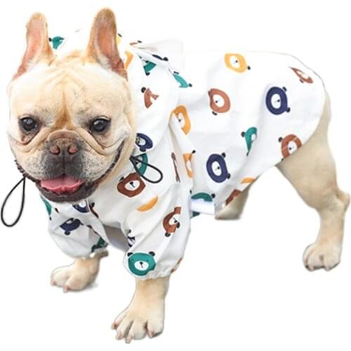 Pet Dog Raincoat Pug French Bulldog Clothes Waterproof Clothing for Dog Rain Jacket Poodle Bichon Schnauzer Welsh Corgi Raincoat