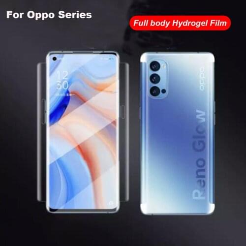 Full body Hydrogel Film for Oppo Realme GT X7 Pro Find X3 pro X2 Pro screen Protector for Oppo Reno 5 4 3 pro Protective Film