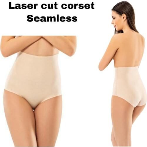Laser Cut Corset Panties Slip Panties Corset Laser Cut Seamless Non-Trace Panty Corset Makes You Feel Absent