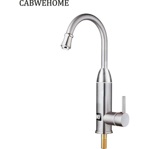 Kitchen Electric Water Heater Tap Instant Hot Water Faucet Heater Cold Heating Faucet Tankless Instantaneous Water Heater