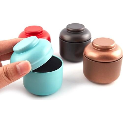 2021 New 1PC General Small Tinplate Cans Mini Tea Snack Packaging Cans Mini Metal Carry-on Tinplate Boxes Diameter 5.5cm