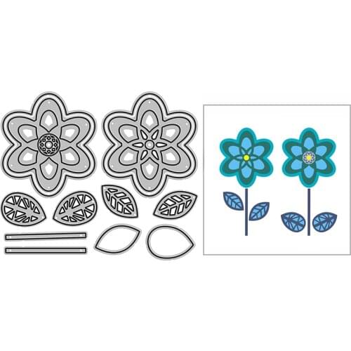 New Graffiti Flowers Craft Embossing Mold 2021 Metal Cutting Dies for DIY Decorative Scrapbooking Album Card Making No Stamps