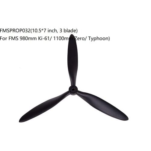 FMS Propeller 10.5x7 for 980mm Ki-61 / 1100mm Zero Typhoon FMSPROP032 RC Airplane Aircraft Model Plane Spare Parts Accessories