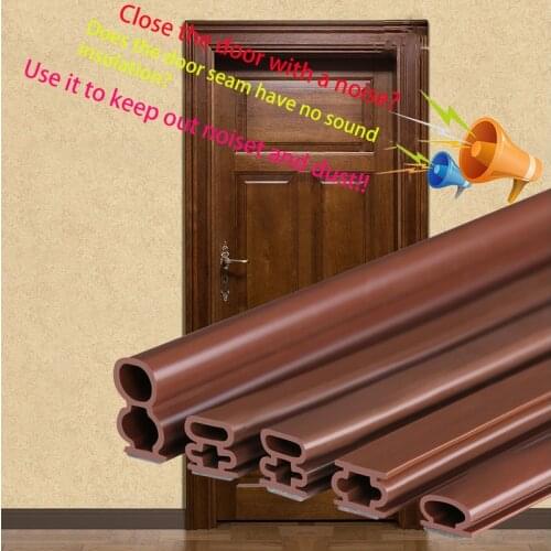 HXS 6Meters Self-Adhesive Security Doors and Window Sealing Strip Glass Window Anti-Collision Rubber Strip Foam Sound Insulation