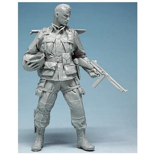 Assembly Unpainted Scale 1/16 modern paratrooper 120mm figure Historical Resin Model Miniature Kit