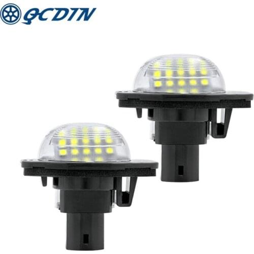 QCDIN 1Pair Led License Piate Lamp For TOYOTA ALPHARD GGH20 AURIS ADE150 NDE150 ZRE151 ZZE150 For COROLLA AZE141 ZRE142 Lighting
