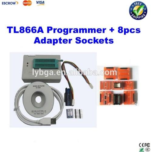 MiniPro TL866A HighSpeed eeprom USB programmer with ICSP interface and adapter socket SOP44/SOP56/TSOP48/TSOP40/TSOP32