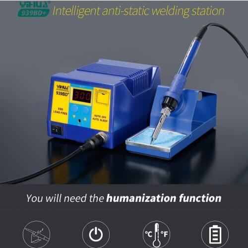 YIHUA 939BD+ Soldering Station Lead-free Anti Static Electric Welding Machine High Power Constant Temperature Soldering Station
