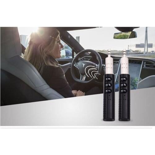 1pc High quality 3.5mm jack Bluetooth Hands free Music Audio Receiver Adapter Auto AUX Kit for Speaker Headphone for Car Kit