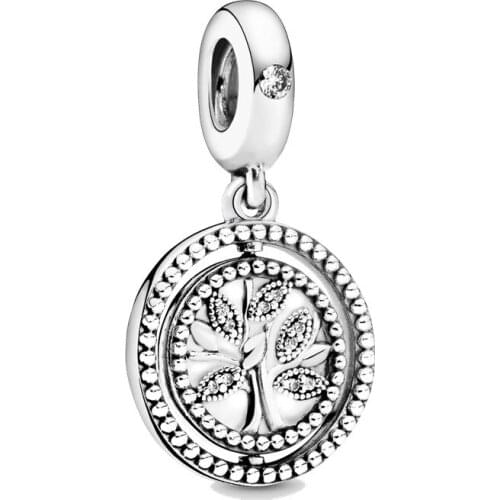 100% Real 925 Sterling Silver Orchid Five-leaf Grass Fit Original 3mm Bracelet& Bangle Making Fashion DIY Jewelry For Women