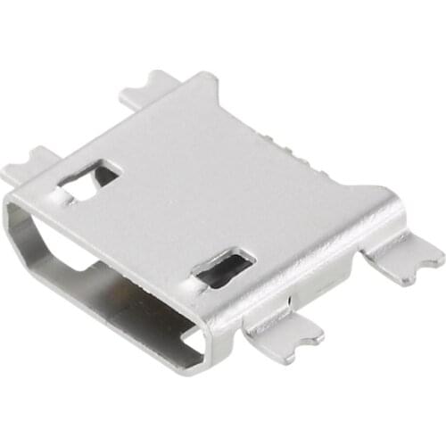 50/100 pcs/lot USB 5-pin connector Micro Micro 4-pin flat SMT USB connector port Jack Sockect terminal tail plug