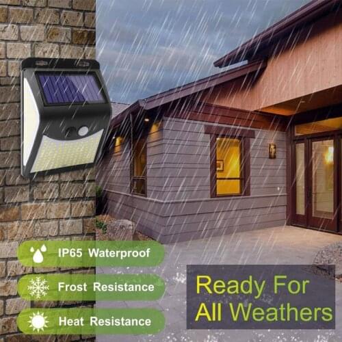 144LED Motion Sensor Sunlight control Solar Energy Street lamp Yard Path Home Garden Solar Power Induction Wall Light