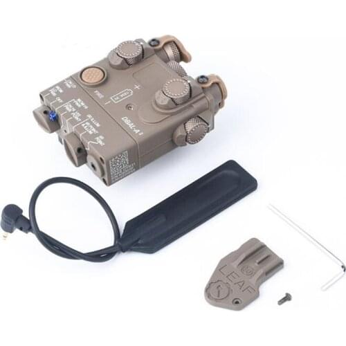 DBAL-A2 PEQ15 RED GREEN Aiming Laser Led Light Illuminator Airsoft Hunting Weapon Rifle Laser Sight