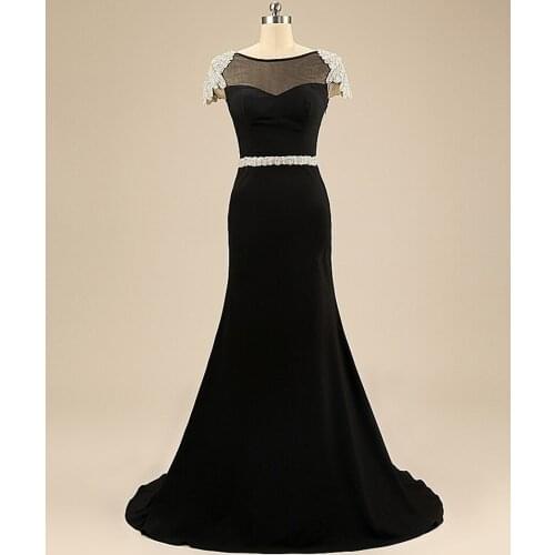 Beautiful Color Mermaid Luxury Long Prom gown 2018 backless Vestidos noche largos blanco vestido de noiva bridesmaid dresses