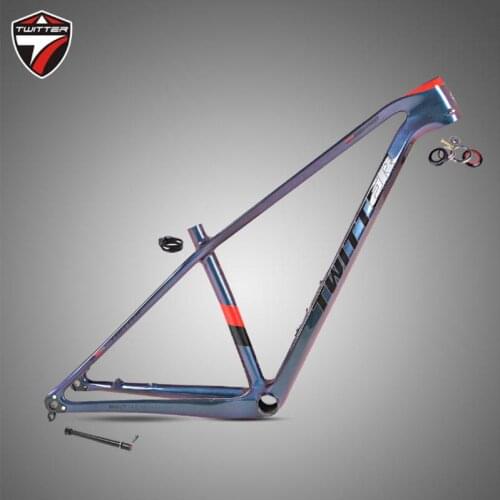MTB Carbon Frame TWITTER Warriorpro 29er Thru Axle Boost 12x148mm Disc Brake 29x2.2 Tires XC Mountain Carbon T900 Bike frameset