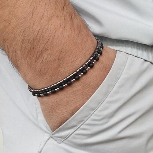 Mens Bracelet Bracelet Perle Homme Beaded Men Bracelet Mens Beaded Bracelet