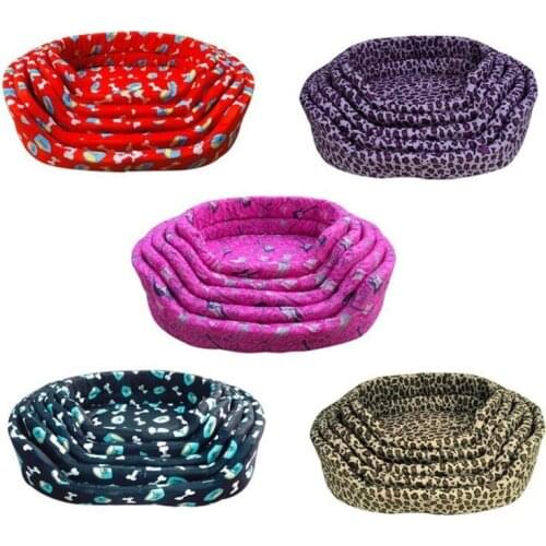 Free Shipping Fashion Printed Sponge Pet Bed Couch Comfortable Cheap Cat Cushion Pad Sofa Mat Indoor Puppy Dog bed 5 size