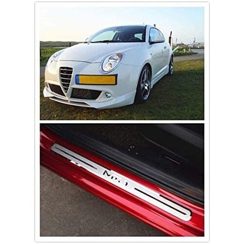 Suitable for Alfa Romeo Mito Stainless Steel Scuff Plate Door Sill Cover Trim Car Decoration Accessories 2pcs