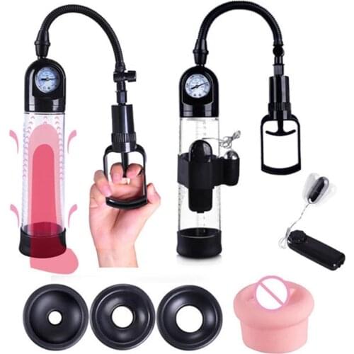 Enlarge Penis Pump Penis Enlargement Vacuum Pump Penis Trainer Sex Toys Goods for Men Cock Sleeve Proextender Masturbator Male