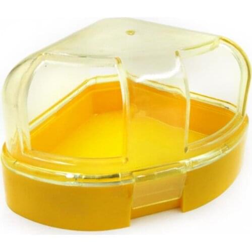 Kapmore 1pc Hamster Bathroom Plastic Mini Double Door Hamster Bath Container Hamster Shower Pet Supplies Random Color