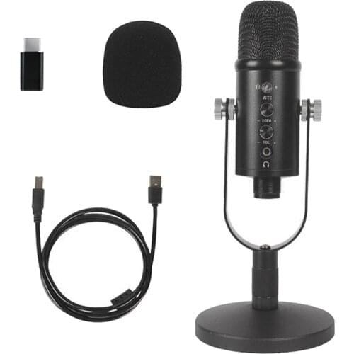 PRO Studio Recording Condenser Microphone with USB Computer Support