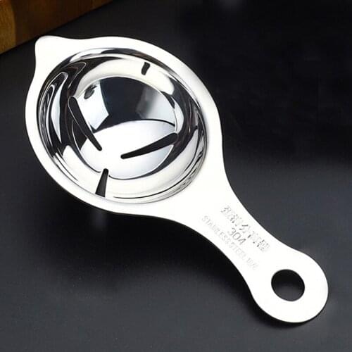 304 Stainless Steel Egg Yolk Separator Eggs Yolk Filter Gadgets Home Kitchen Accessories Tools Easy Operation 14 x 7.2 cm