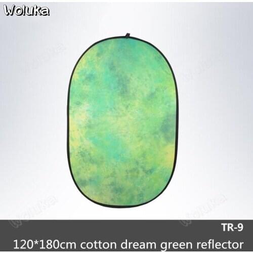 TR-9 Dream Green Reflector Photography Folding Reflector 120*180cm Outside Shooting Portrait Product Shooting CD50 T08