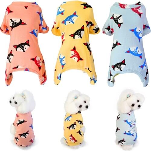Dogs Pajamas For Small Dog Clothes Pet Cat Clothes Puppy Jumpsuit Dogs Pyjama For Chihuahua Clothing Pomeranian Dog Coat Shirt