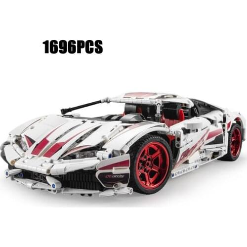 Technical build block germany bull logo lambor Huracán lp610 Spyder model 2.4Ghz radio remote control vehicle steam brick RC toy