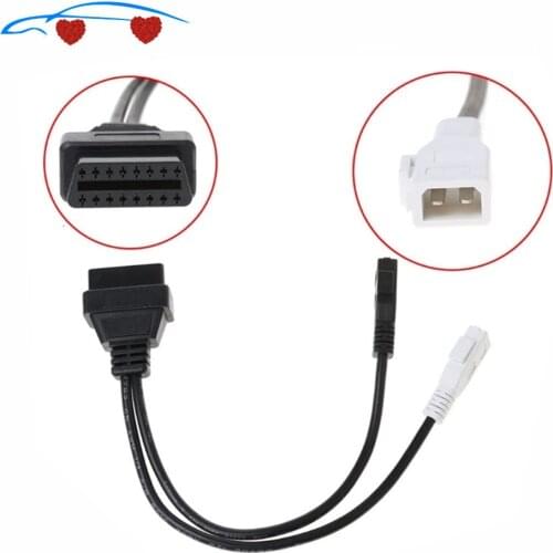 VAG For AUDI 2X2 OBD1 OBD2 Cable Diagnosis 2P + 2P Adapter To Au-di 2X2Pin A OBD2 16Pin Hembra Connector VAG for V-W Sko-da