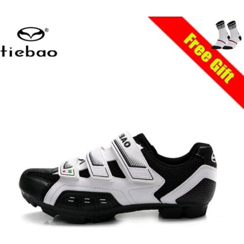 Tiebao cycling shoes sapatilha ciclismo mtb men women self-locking breathable superstar original bicycle mtb racing bike shoes