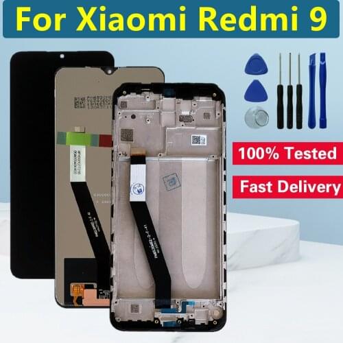6.53 Original For Xiaomi Redmi 9 LCD Display Touch Screen Digitizer Assembly For Xiaomi Redmi 9 M2004J19G LCD Screen Replacement