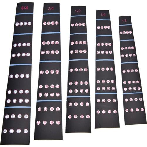 1/8-4/4 Violin Intonation Stickers Fretboard Marker Beginners Learning Violin Fingerboard Sticker Violin Parts Accessories