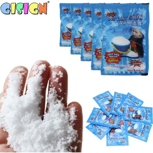 10PCS Fake Instant Snow Make Slime Additives For Magic Modeling Clay Cloud Powder ChristmasFloam Mud Decorations Toys