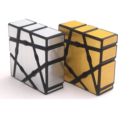 2019 Speed 1X3X3 Mirror Magic Cube Five-Star Puzzle Silver / Gold Game Learning Educational Toys For Children Kids Gift (B0