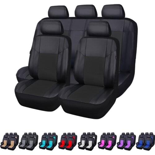 Car-pass Luxury PU Leather Water-Proof Auto Universal Car Seat Covers Automotive Seat Covers Interior Accessories for lada ford