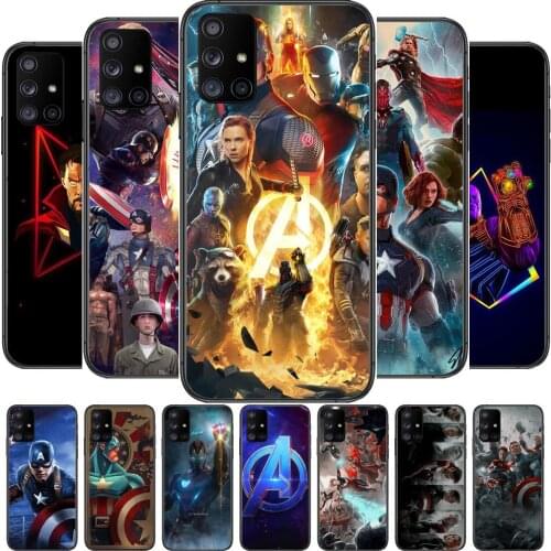 Marvel Comics Phone Case Hull For Samsung Galaxy A50 A51 A20 A71 A70 A40 A30 A31 A80 E 5G S Black Shell Art Cell Cove