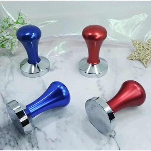 Espresso Coffee Tamper Blue Coffee Tamper Machine Press Flat Base Barista Accessories WY71812