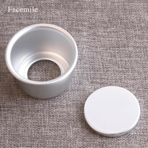 New 4 Inch Anodized Aluminum Round Cupcake Pan Cake Pudding Mold Baking Mould with Removable Bottom DIY Baking Tools 52040