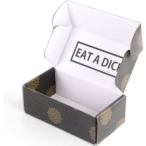 Hotsale customized printing matte black mailer box