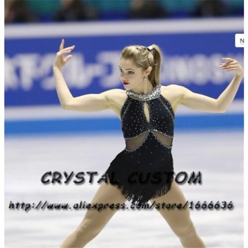 Crystal Custom Figure Skating Dresses Girls New Brand Ice Skating Dresses For Competition DR4543