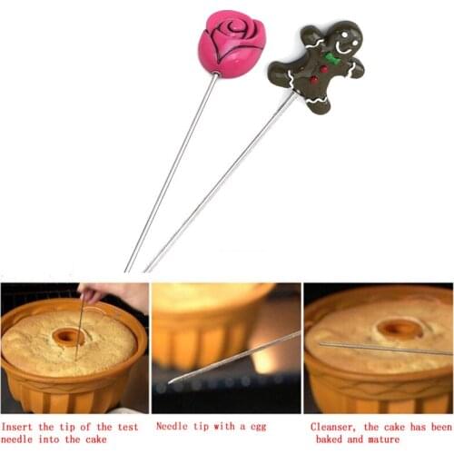 Cake Decorating Tools Tester Stirring Rod Bread Probe Stainless Steel Cake Muffin Detector Needles Kitchen Baking Accessories
