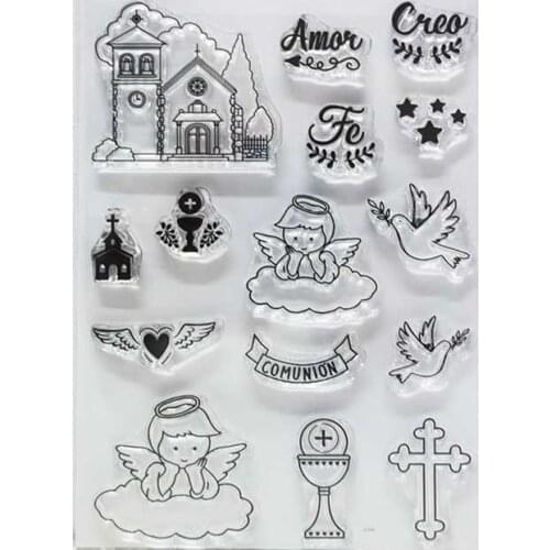Spanish stamp Clear Stamp for Scrapbooking Transparent Silicone Rubber DIY Photo Album Decor 161