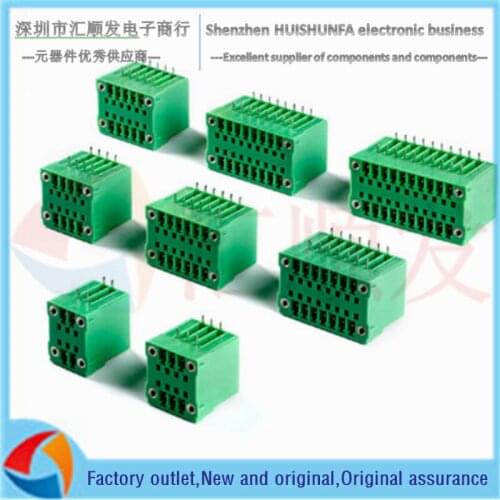 KF2EDGRHM double row bent needle socket with ear 300V/8A 3.81mm pitch pluggable terminal block