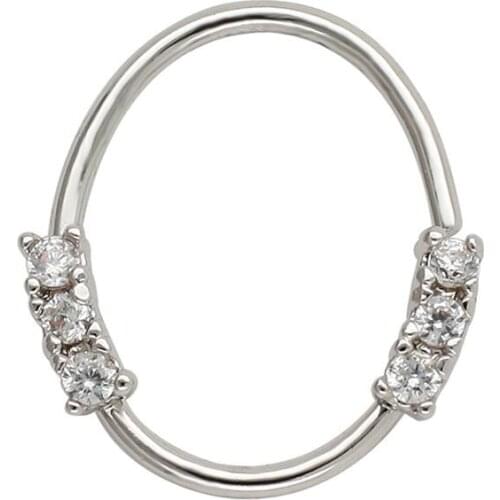 JHJT MUSI 20G Nose Ring 316L Surgical Stainless Steel CZ Nose Hoop Nostril Ring Helix Cartilage Tragus Body Jewelry